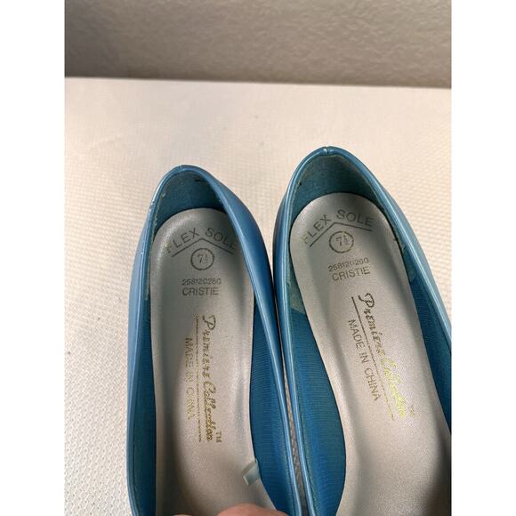 Vintage 1990’s Talons Premier Collections‎ Flex Sole Blue Heels Sz 7.5 - Picture 12 of 13